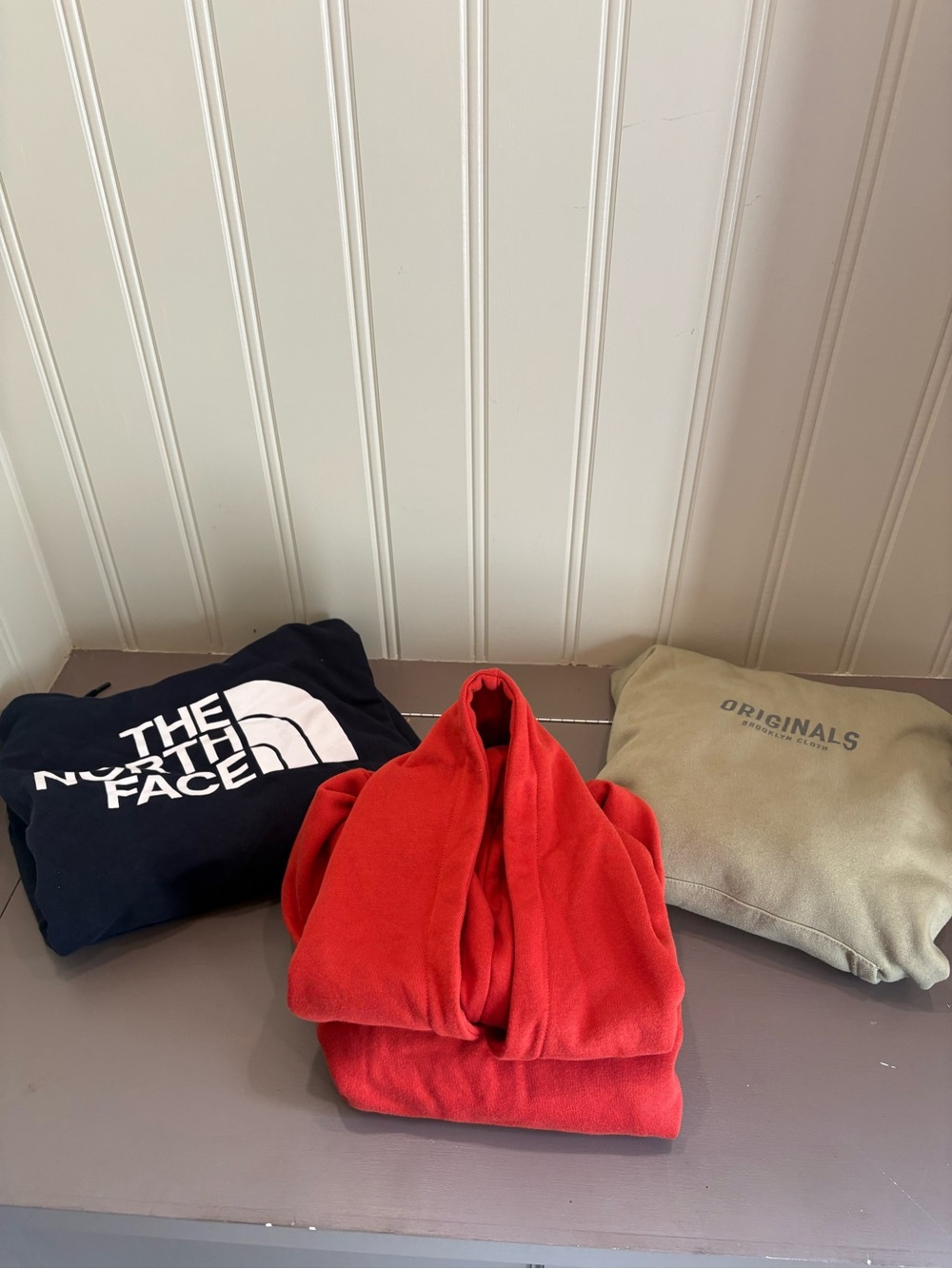 Set of 3 hoodies Orange,black and tan